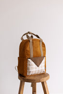 Mustard corduroy insulated backpack for school or daycare, NZ or Australia 