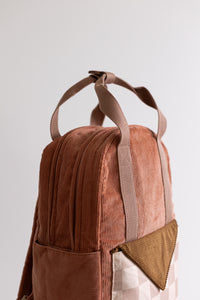 Pink corduroy insulated backpack for school or daycare, NZ or Australia 